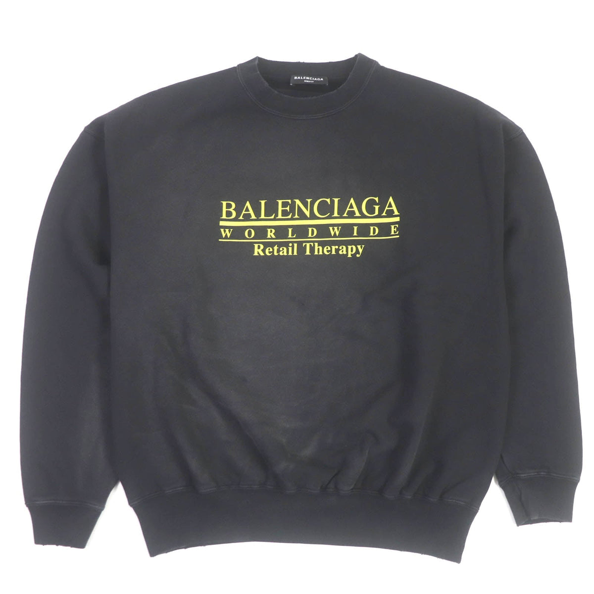 balenciaga Distressed Oversized Sweatshirt XS