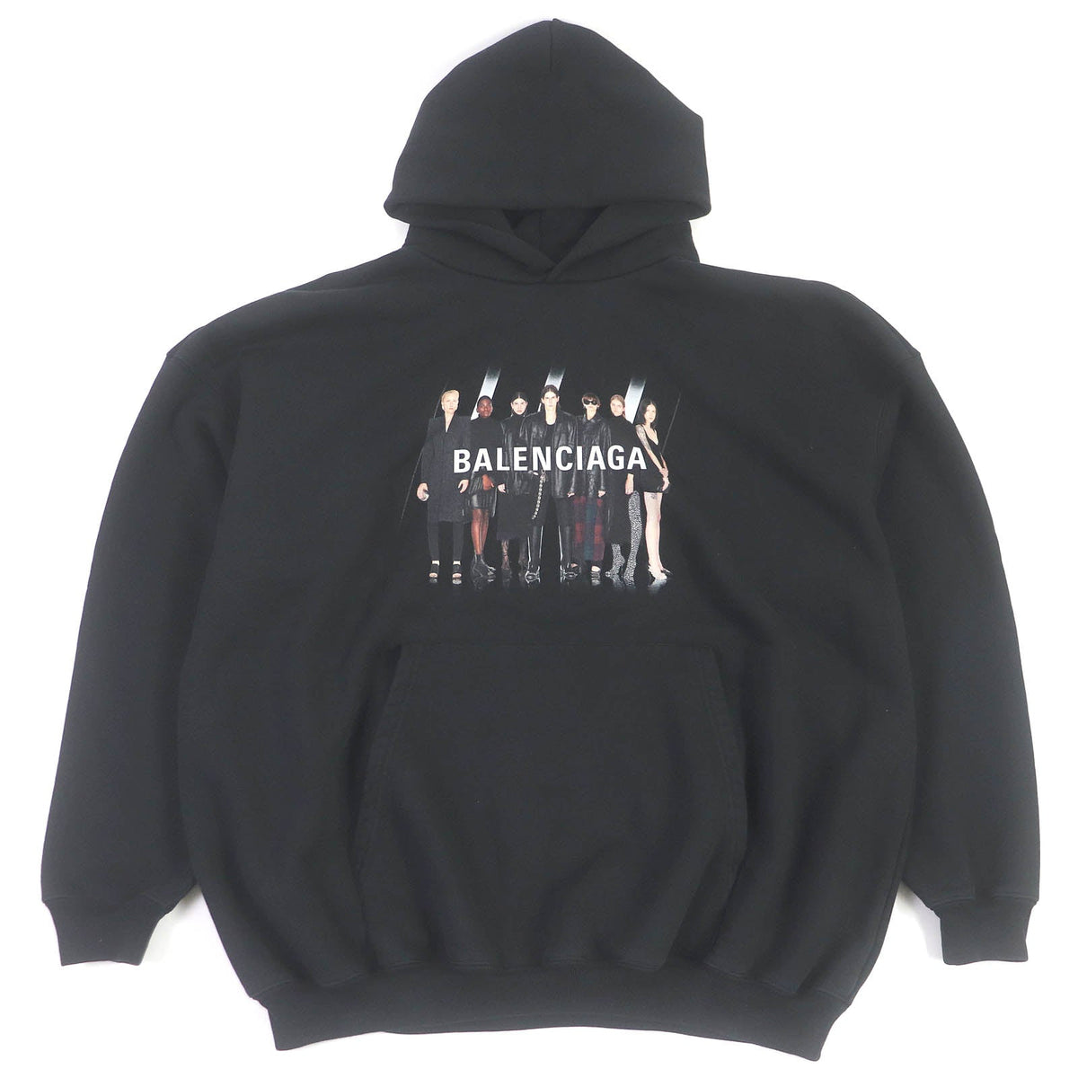 balenciaga Cotton Hoodie Parker XS Black