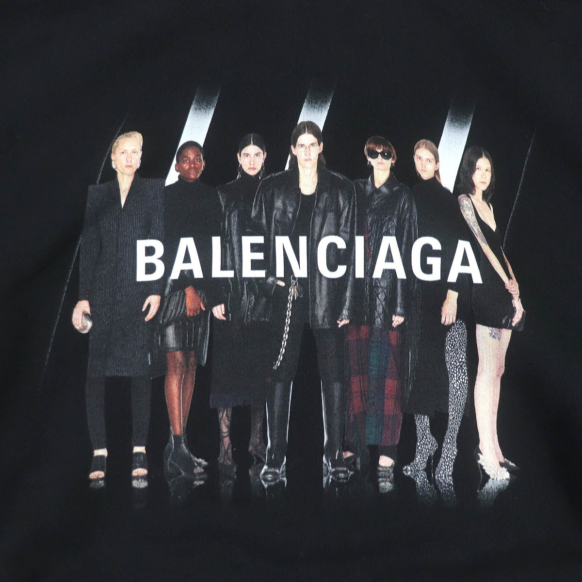 balenciaga Cotton Hoodie Parker XS Black