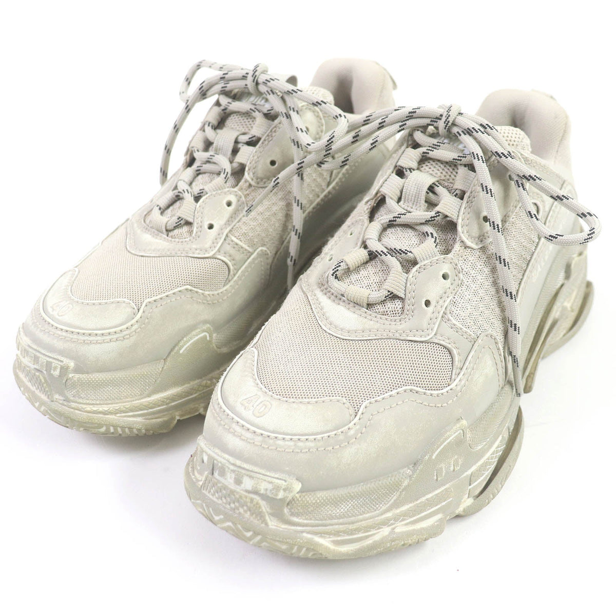 balenciaga Triple S Distressed Dad Shoes