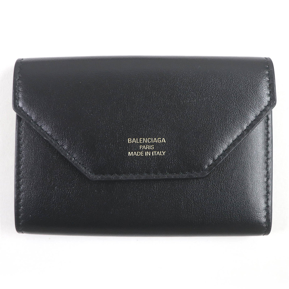 balenciaga Logo Card Case Leather Key Holder