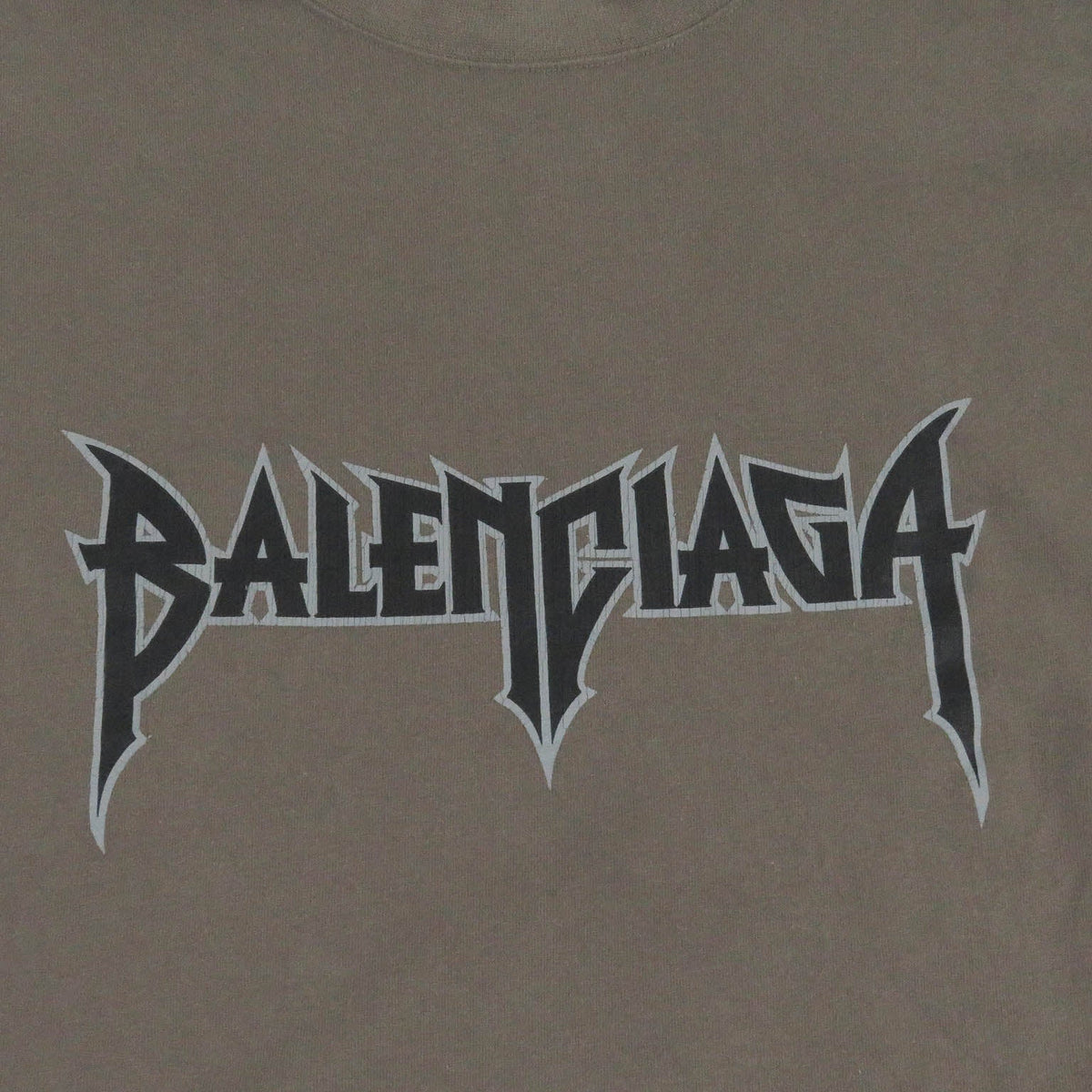 balenciaga Distressed Oversized T-shirt Brown