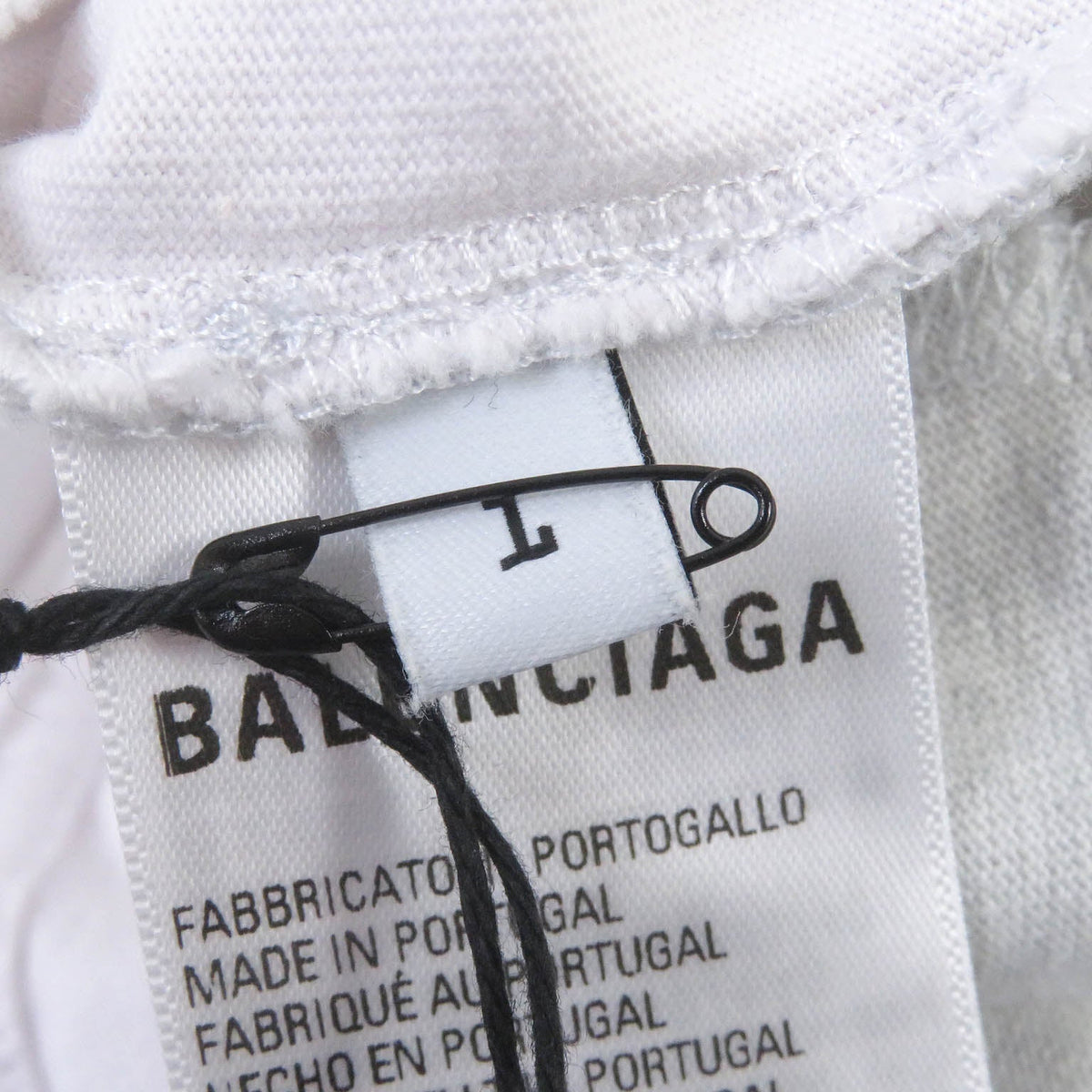 balenciaga Oversized T-shirt Ivory Gray L