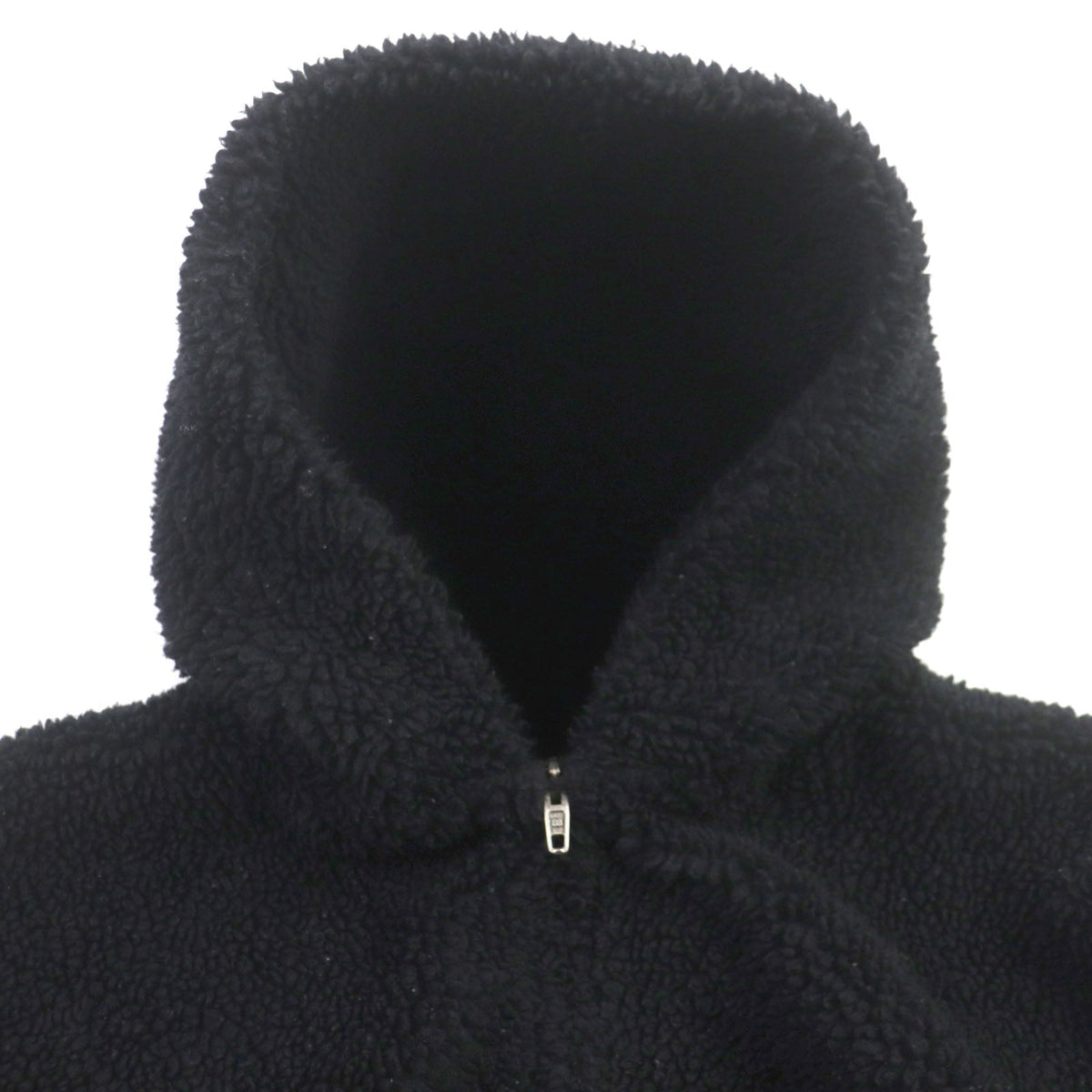 balenciaga Zip-Up Hoodie Fleece Jacket Black