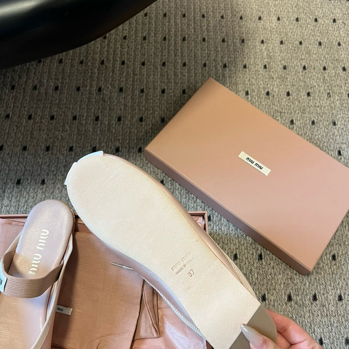 MIU M BALLERINA FLATS