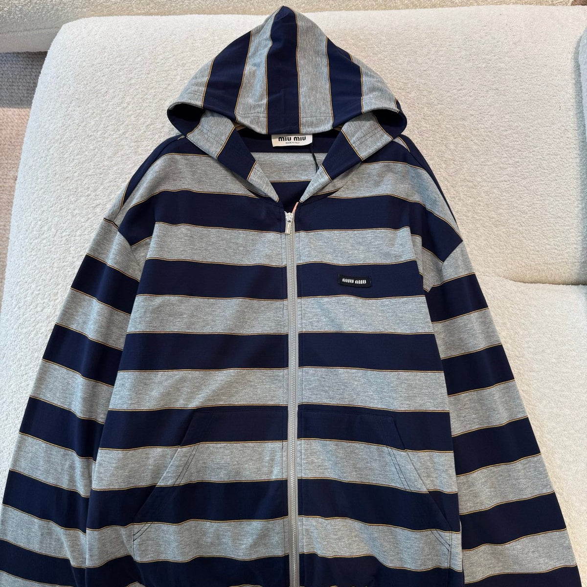 MIU M ZIP HOODIE