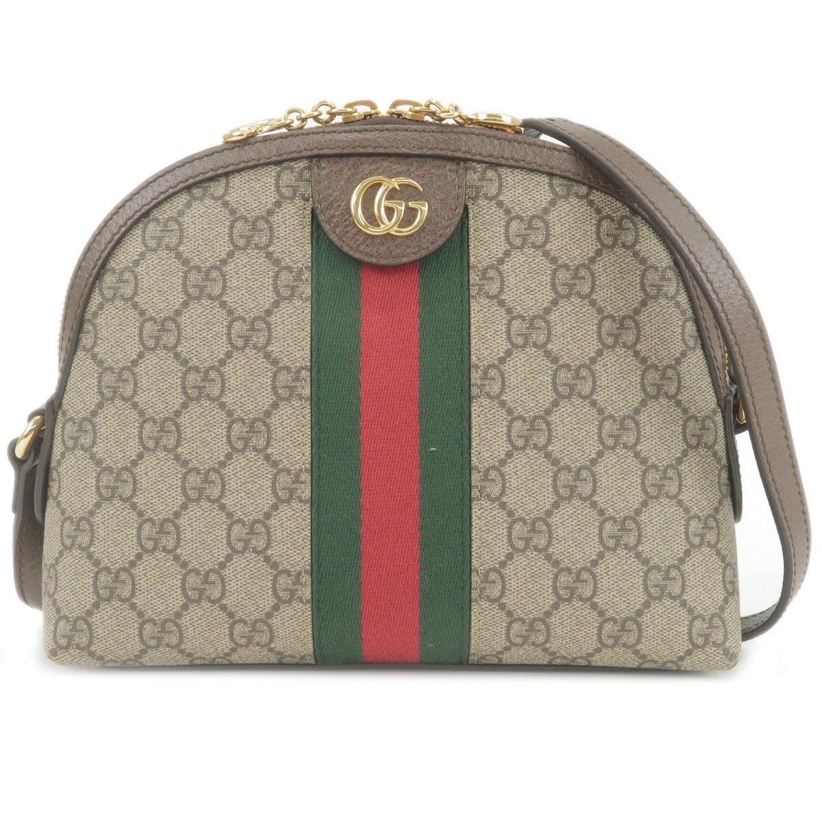GUCCI Ophidia Sherry GG Supreme Leather Shoulder Bag 499621