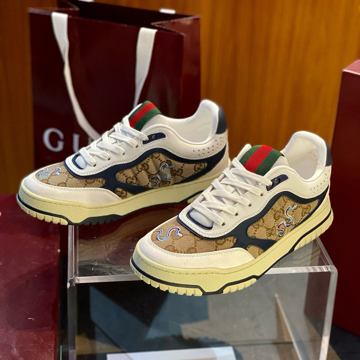 GG RE WEB SNEAKERS