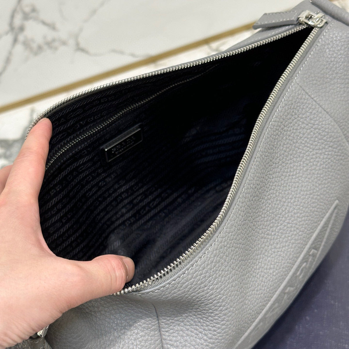 PD LEATHER BAG WITH SHOULDER STRAP