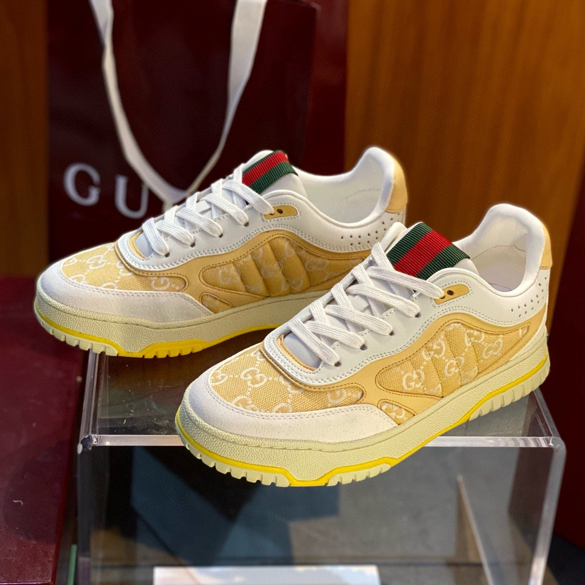GG RE WEB SNEAKERS