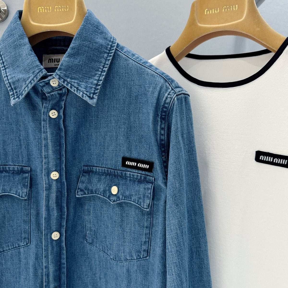 MIU M DENIM SHIRT