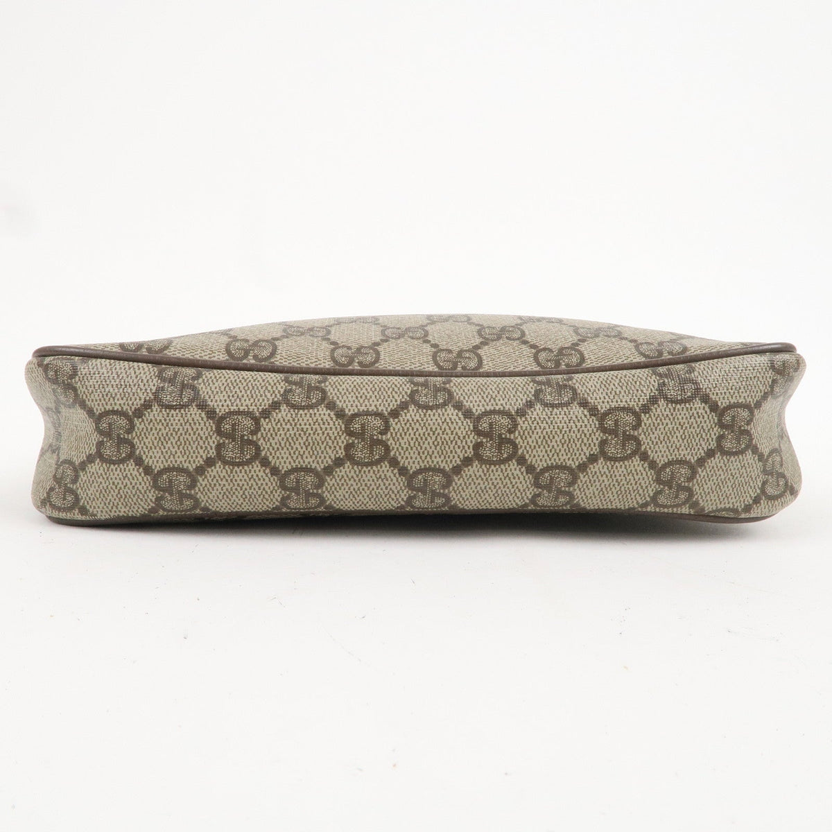GUCCI Old Gucci GG Plus Leather Shoulder Bag Beige 97.02.068