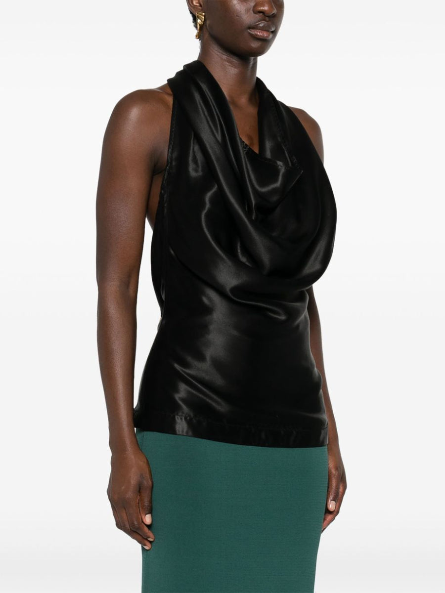 Bottega Veneta Women Top Drappeggiato In Viscosa Fluida
