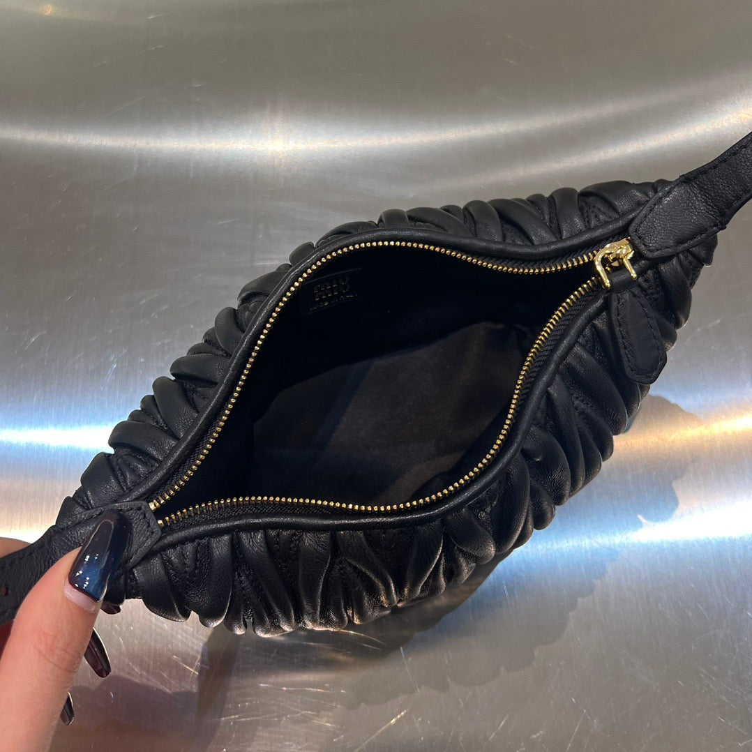 MIU M MATELASSE NAPPA LEATHER POUCH