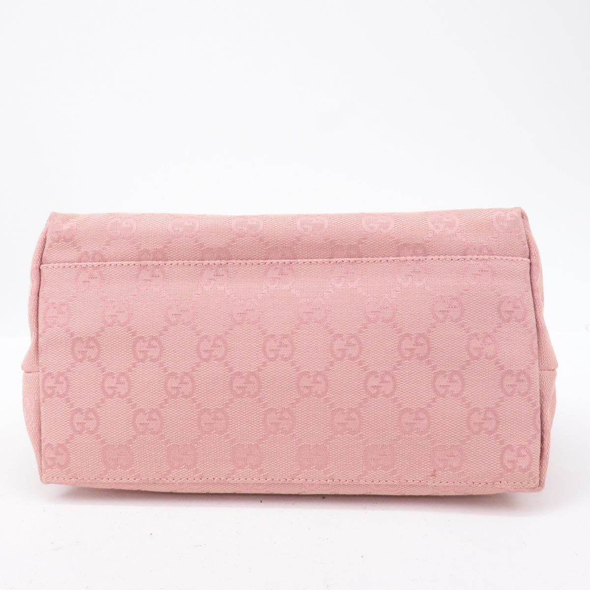 GUCCI GG Canvas Leather Shoulder Bag Hand Bag Pink 001繝ｻ3386