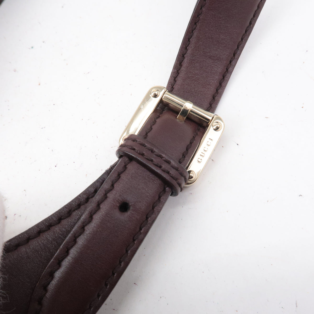GUCCI Guccissima Leather Shoulder Bag Hand Bag Brown 145778