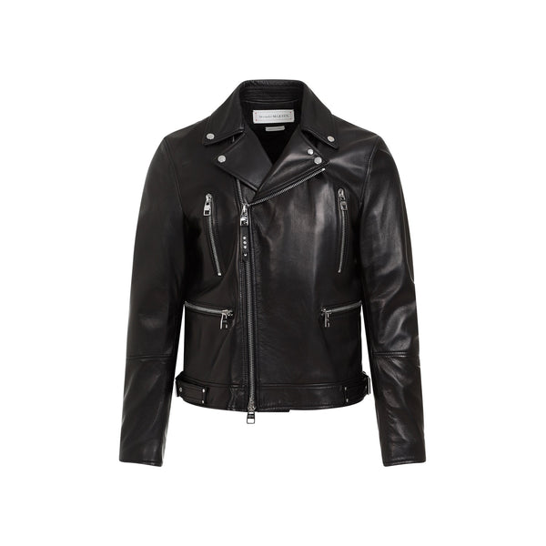 Alexander Mcqueen Leather Biker Jacket Men