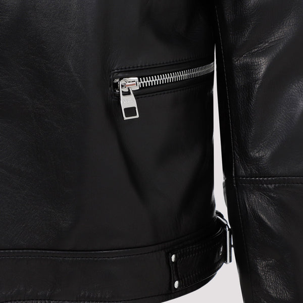 Alexander Mcqueen Leather Biker Jacket Men