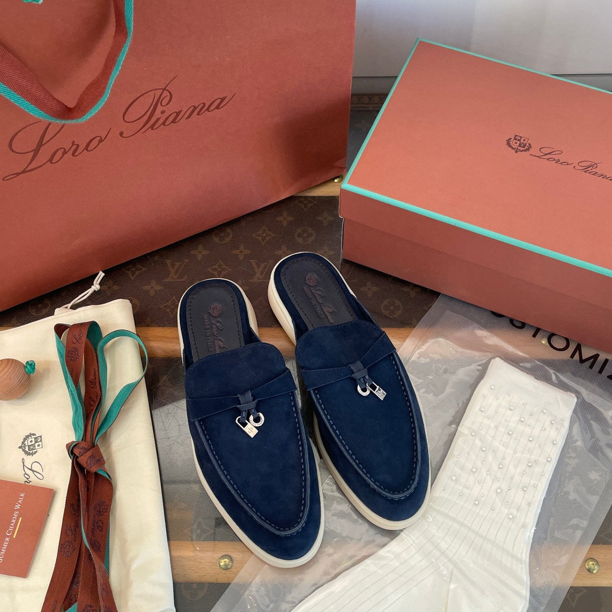 LORO P SUMMER CHARMS LOAFERS
