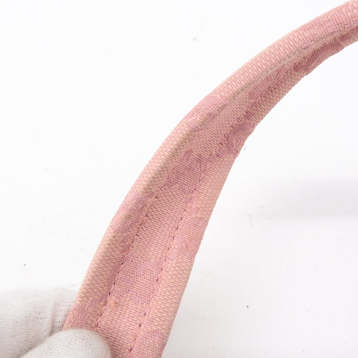 GUCCI GG Canvas Leather Shoulder Bag Hand Bag Pink 001繝ｻ3386