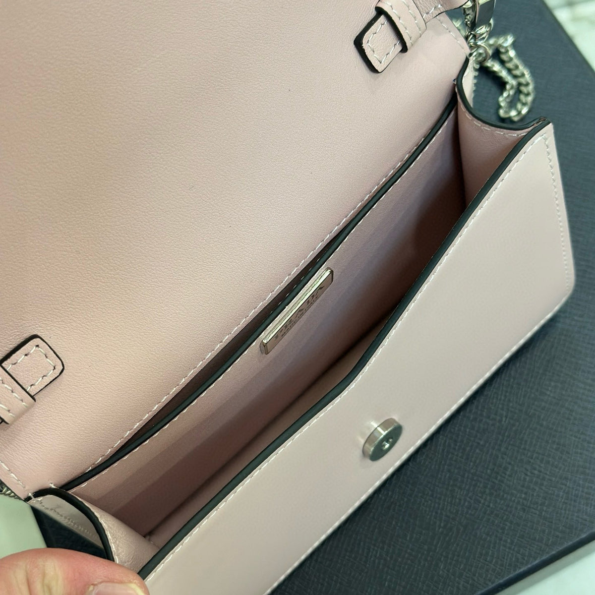 PD TRIANGLE LOGO BUFFED SHOULDER BAG