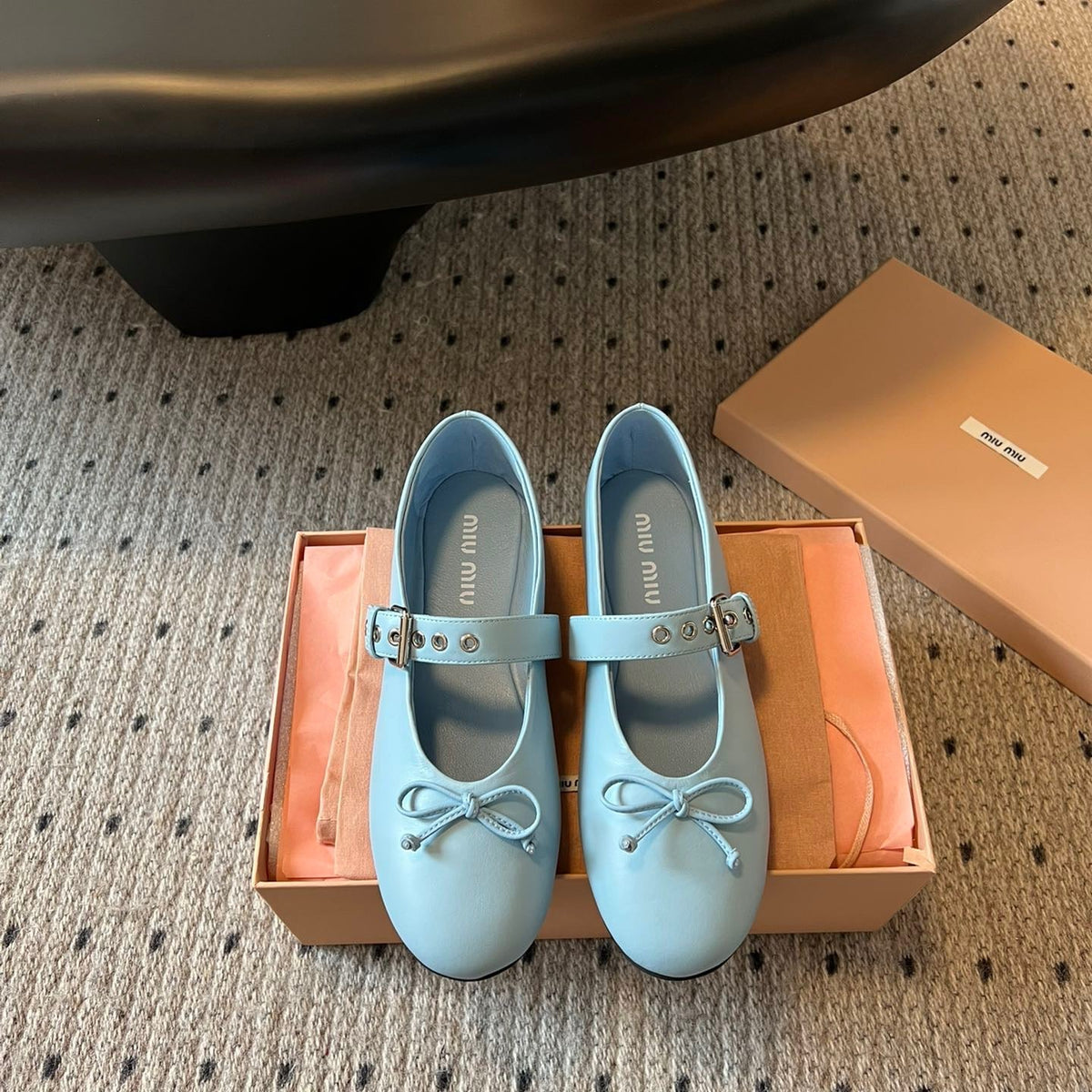 MIU M BALLERINA FLATS