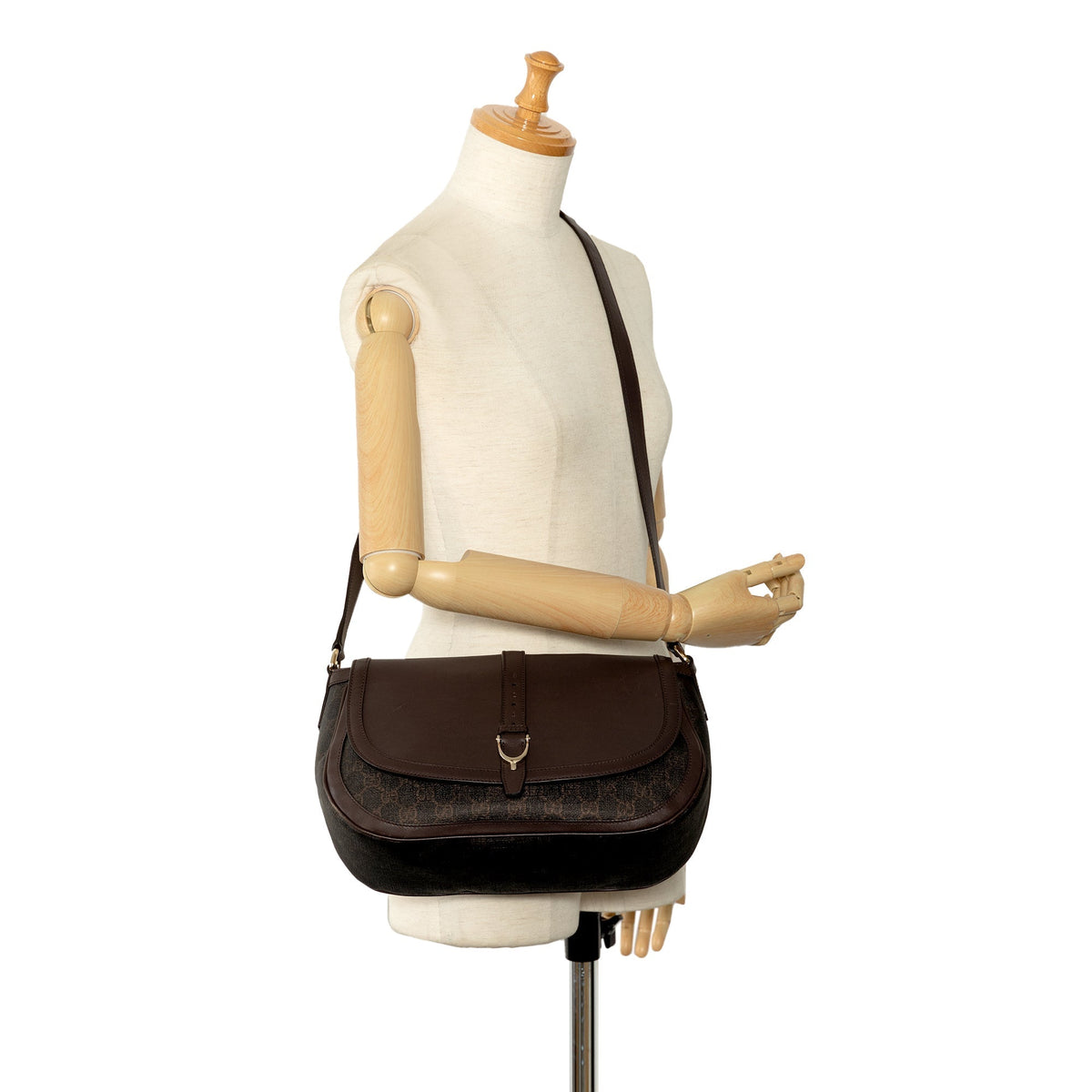 GUCCI GG Supreme Stirrup Crossbody Crossbody Bag