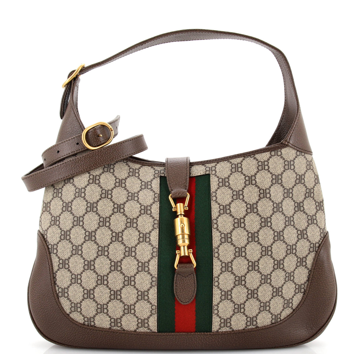 Balenciaga x Gucci The Hacker Project Jackie 1961 Hobo BB Coated Canvas Medium