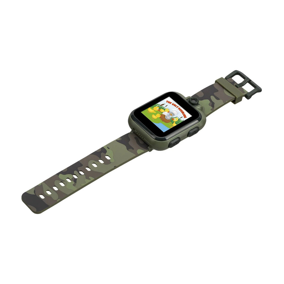 PlayZoom 2 Kids Smartwatch & Earbuds Set: Olive Camouflage Print