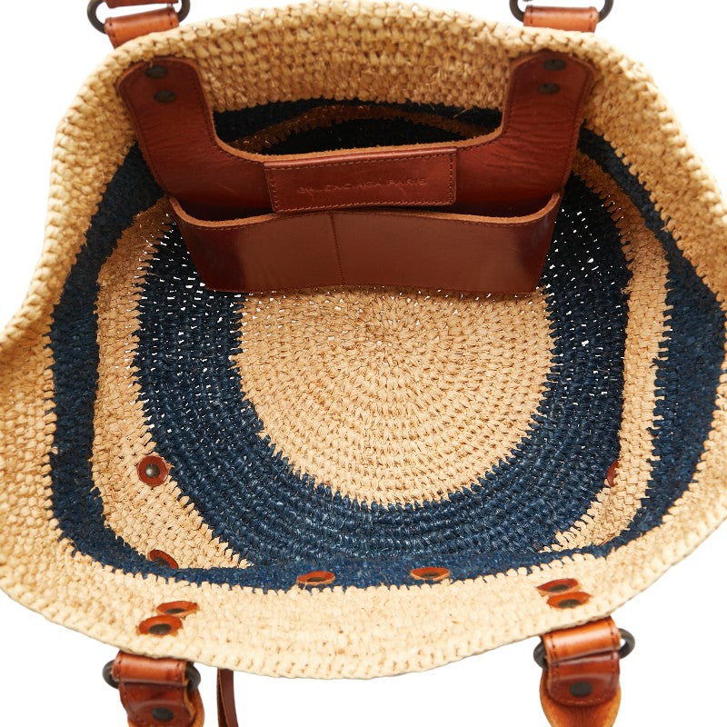 balenciaga Raffia Leather Small Handbag