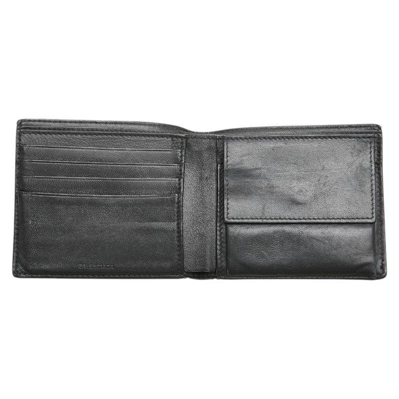 balenciaga Leather Logo Bifold Wallet