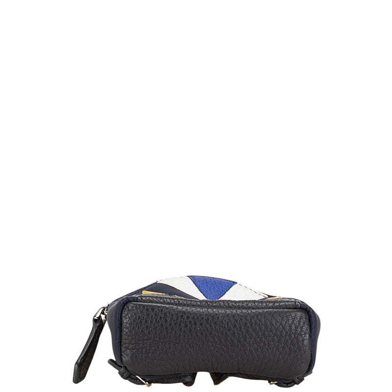 Top quality Fendi Nylon Leather Bugs Keychain Bag Charm
