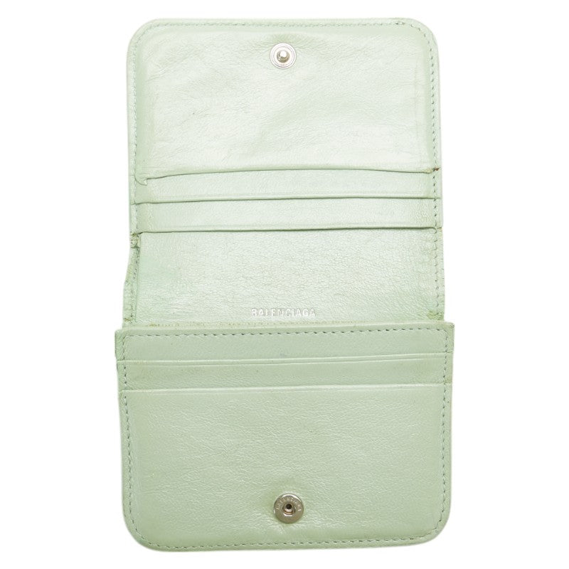 balenciaga Croc Embossed Leather Wallet