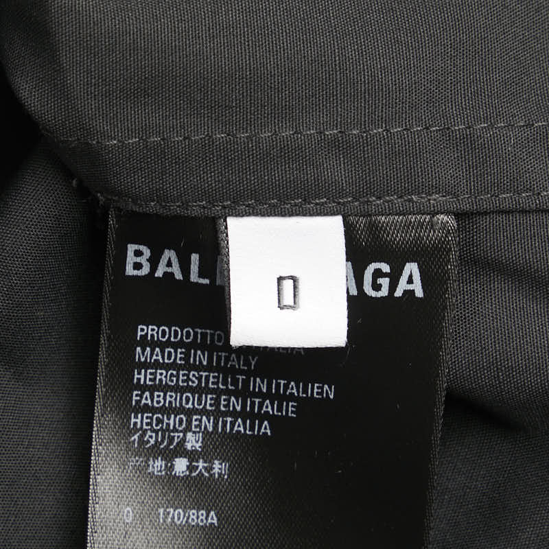balenciaga Oversized Shirt Polyester Cotton Black