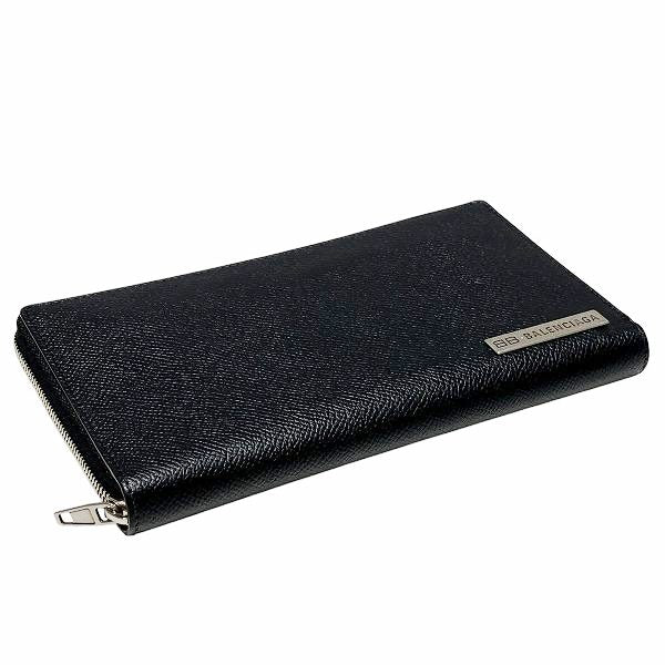 balenciaga Leather Zip-Around Wallet 674763