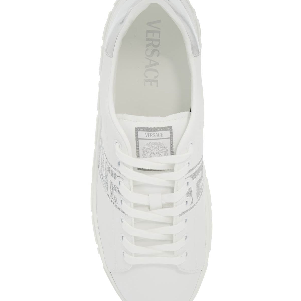 EMBROIDERED GREEK PATTERN SNEAKERS IN