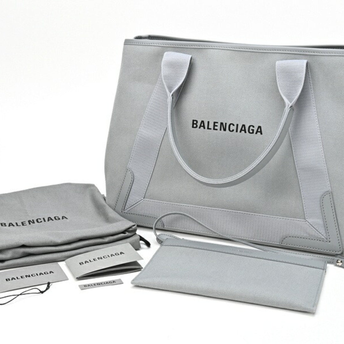 balenciaga Navy Cabas Tote