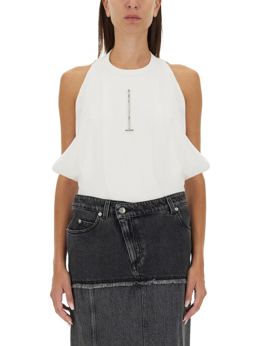 Alexander Mcqueen Women Ribbed Tank Top