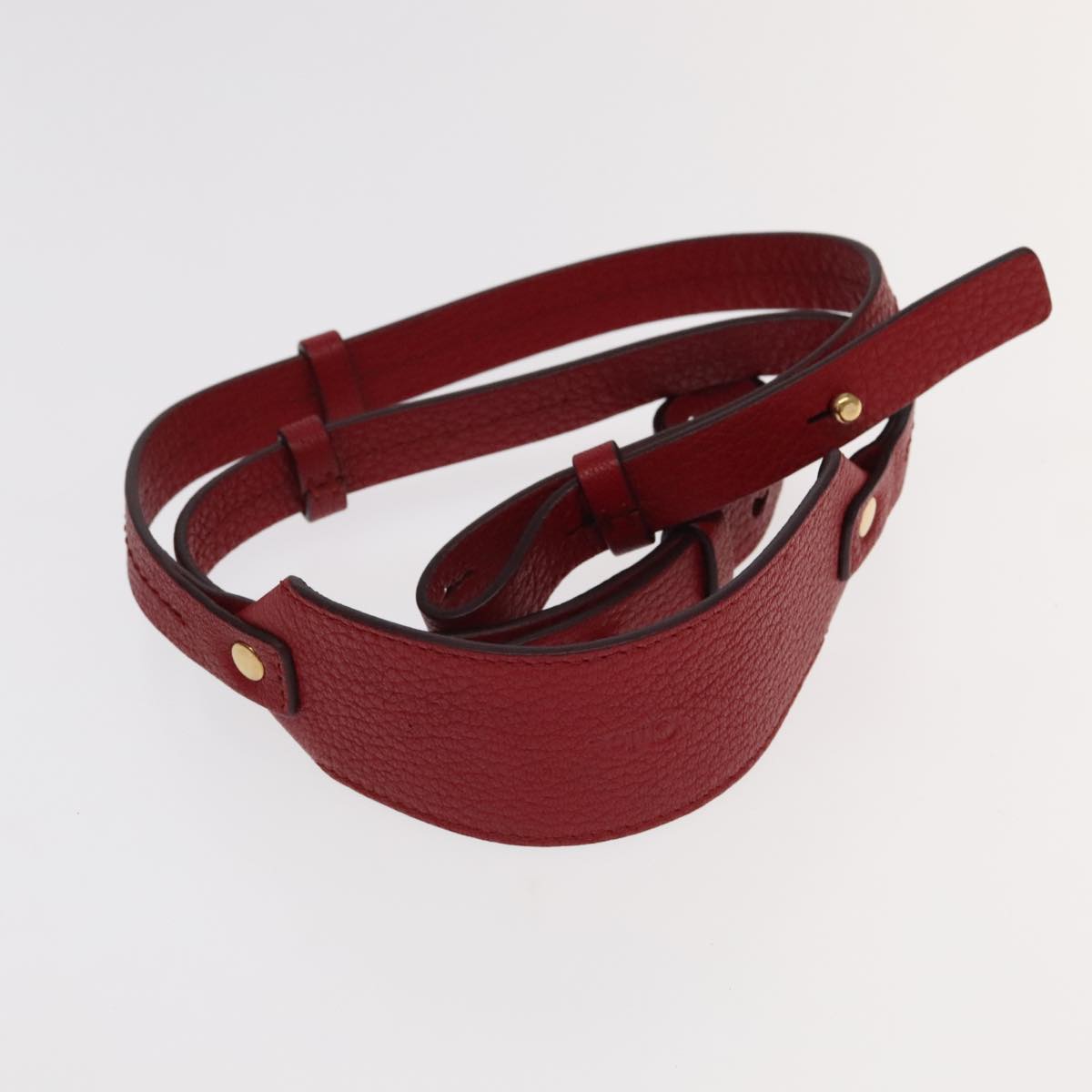Chloe Mercy Hand Bag Leather 2way Red Gold 106233
