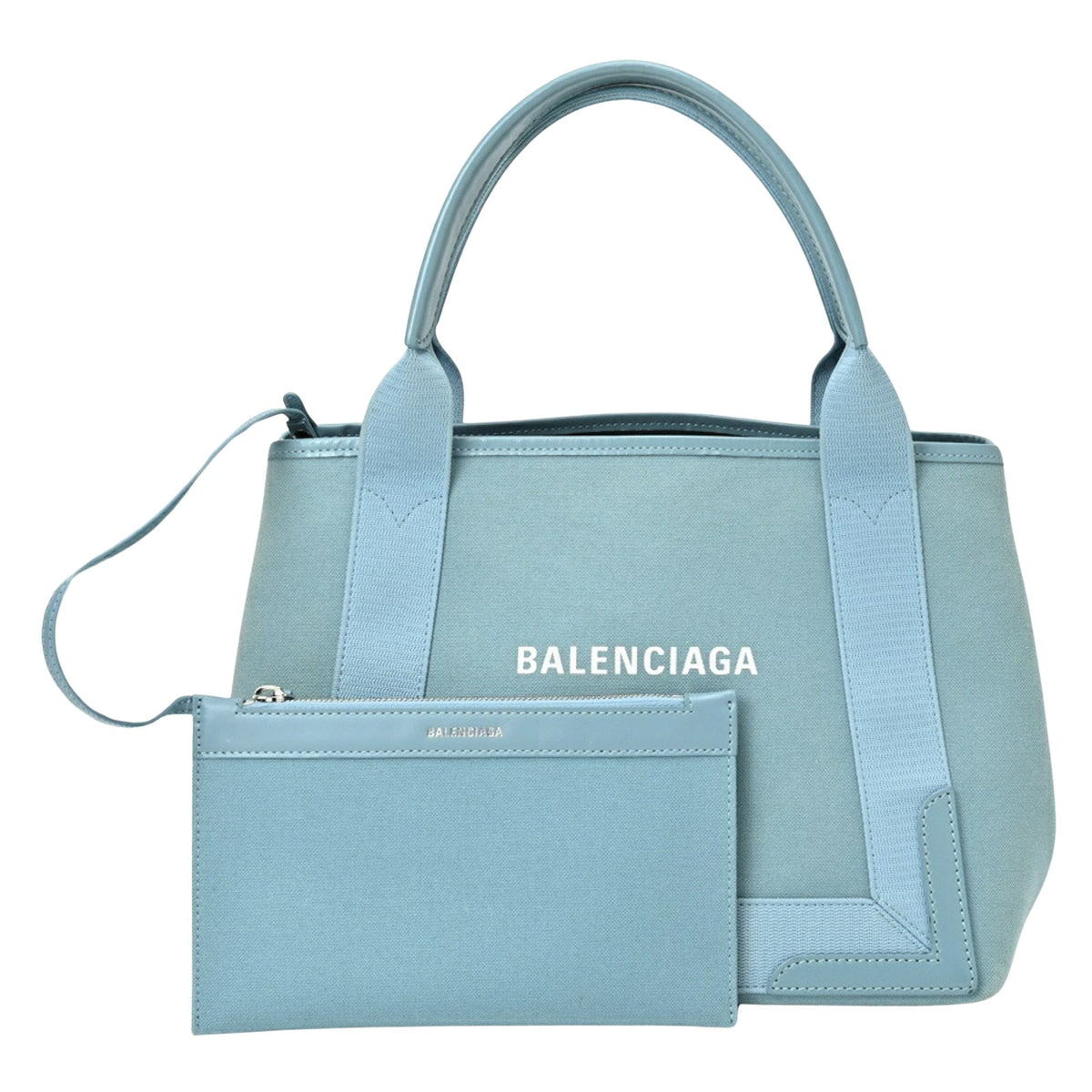 balenciaga Navy Cabas Tote