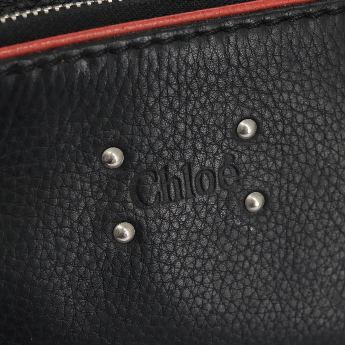 Chloe Hand Bag Leather Black 110305