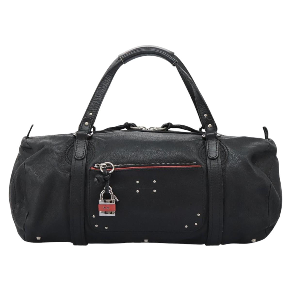 Chloe Hand Bag Leather Black 110305