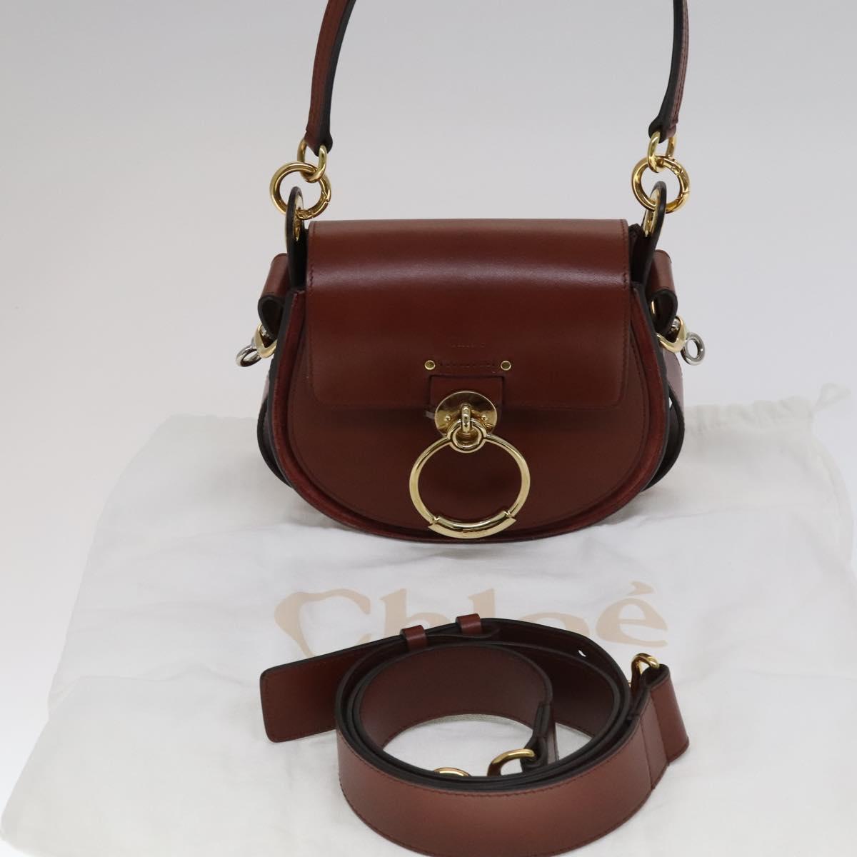 Chloe Tess Shoulder Bag Leather 2way White 110313