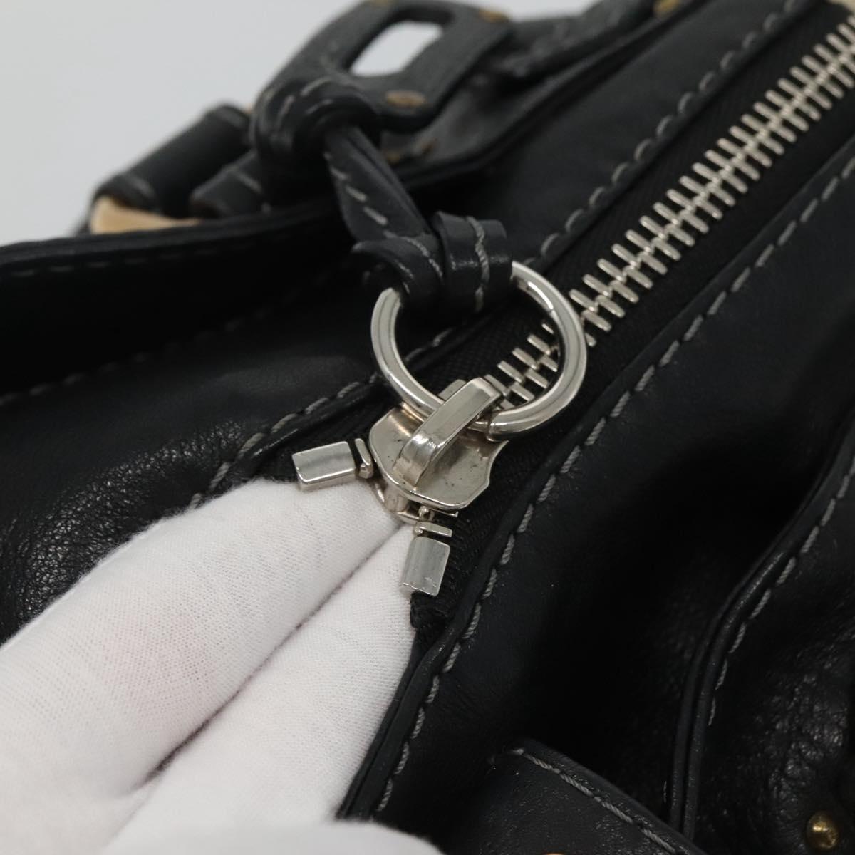 Chloe Paddington Hand Bag Leather Black 110540