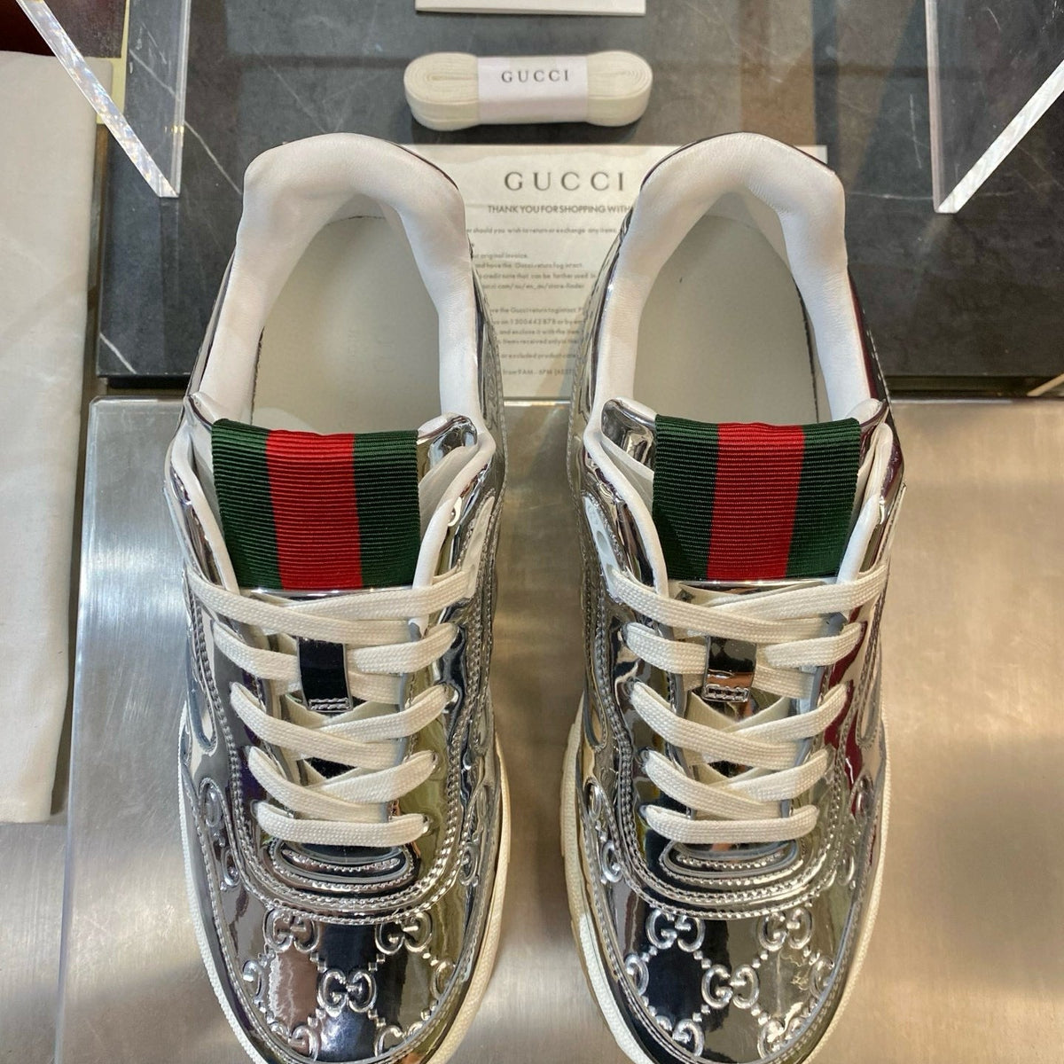 GG RE WEB SNEAKERS