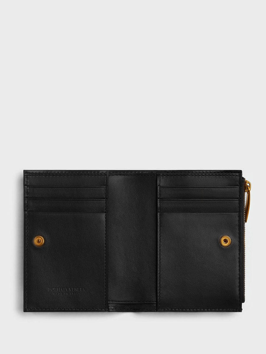 Bottega Veneta Women Portafoglio Bi-Fold Intrecciato Piccolo