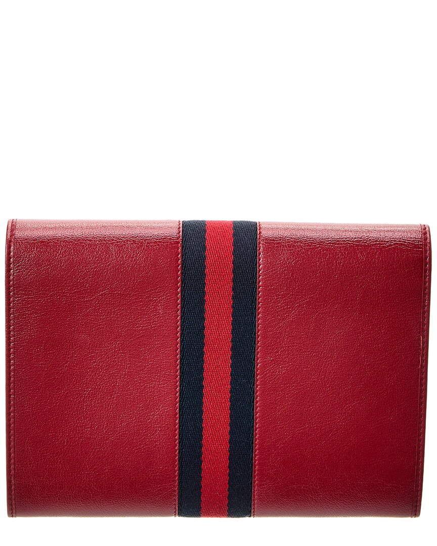Gucci Rajah Web Leather Crossbody