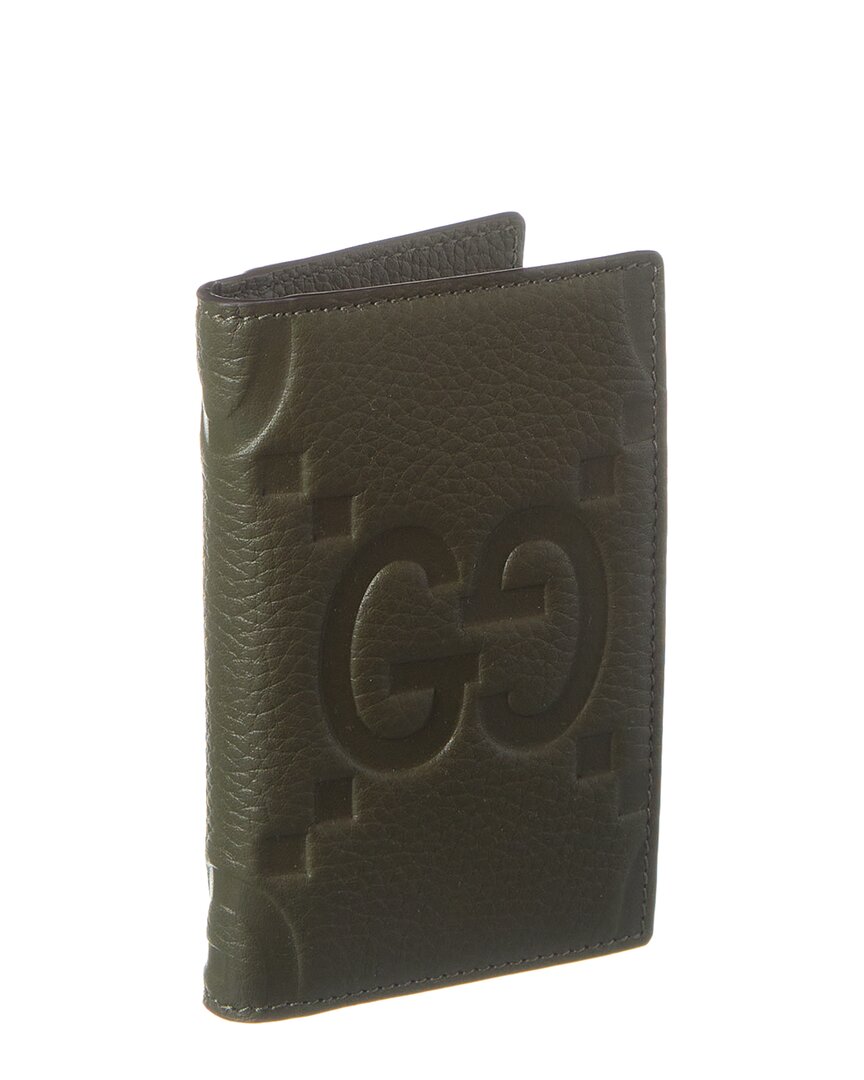 Gucci Jumbo Gg Leather Card Case