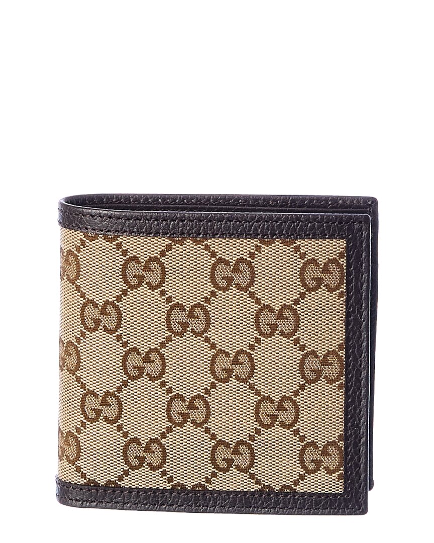 Gucci Original Gg Canvas & Leather Wallet