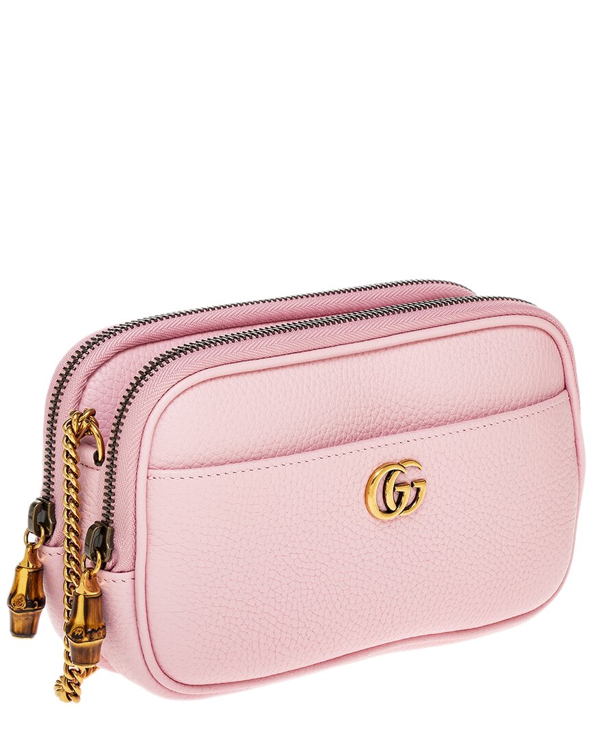 Gucci Double G Super Mini Leather Shoulder Bag